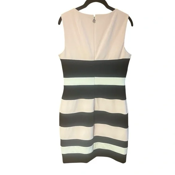 Tommy Hilfiger Scuba Crepe Colorblock Sheath Dress - Picture 3 of 5